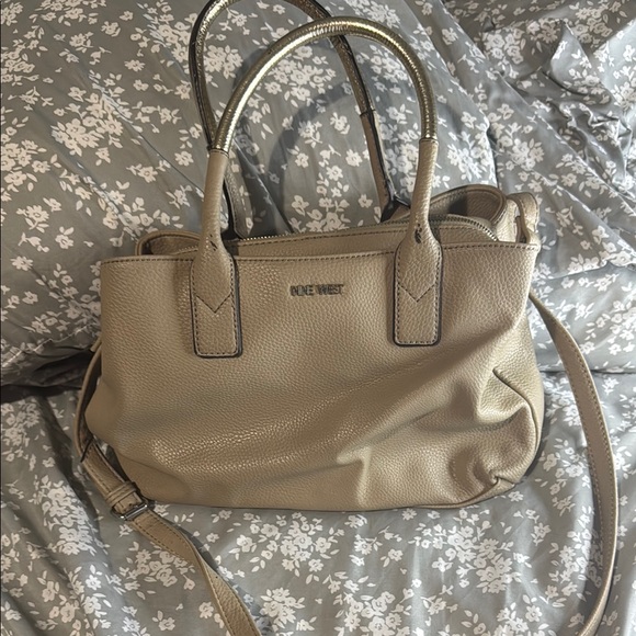Nine West Tan Handbag - Picture 1 of 4